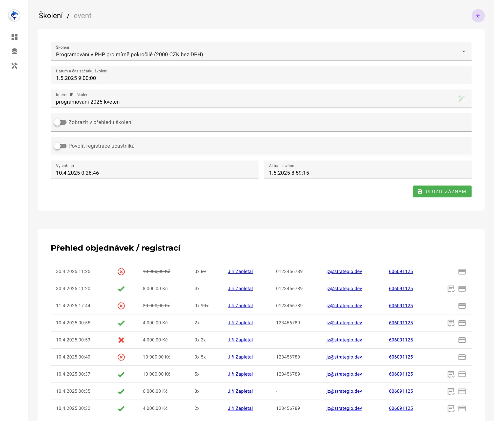 Aplikace a web rokuc.cz
